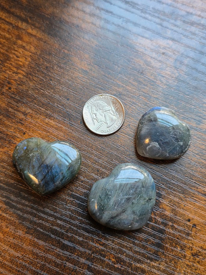 Labradorite heart (pull for 1)