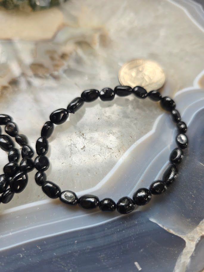 Black Tourmaline Bracelet (nugget)