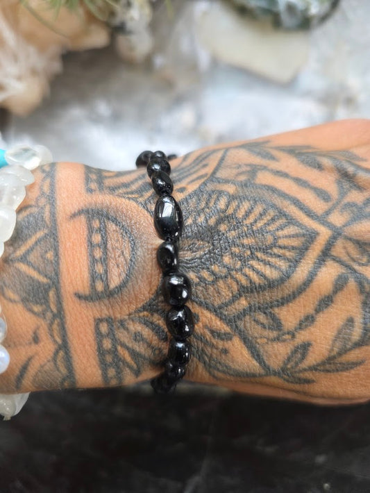 Black Tourmaline Bracelet (nugget)