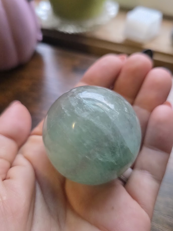 Green Strawberry Quartz Sphere