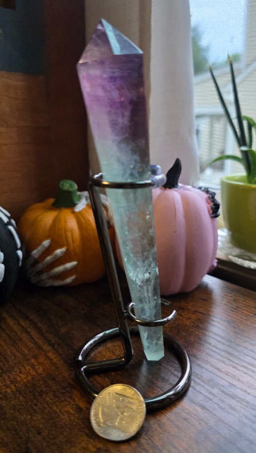 Fluorite Scepter with Stand (stunning!!!)