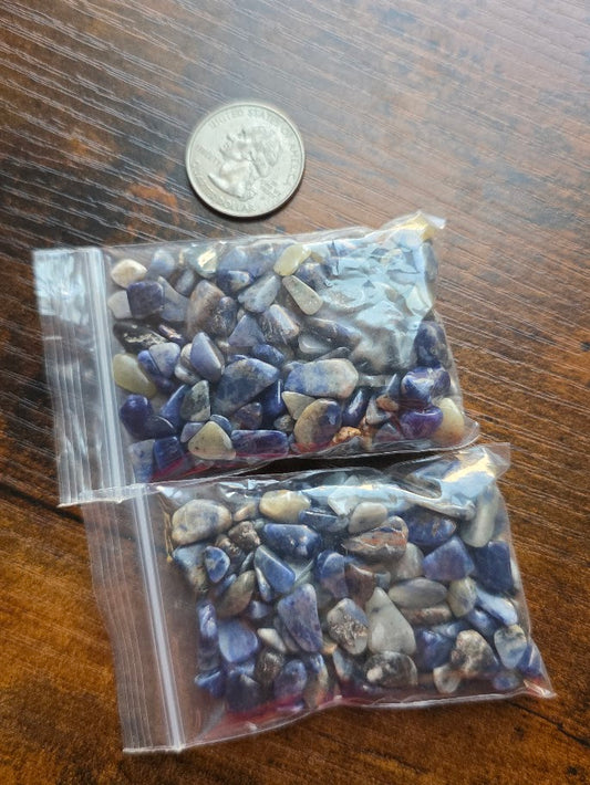 Sodalite chip bag